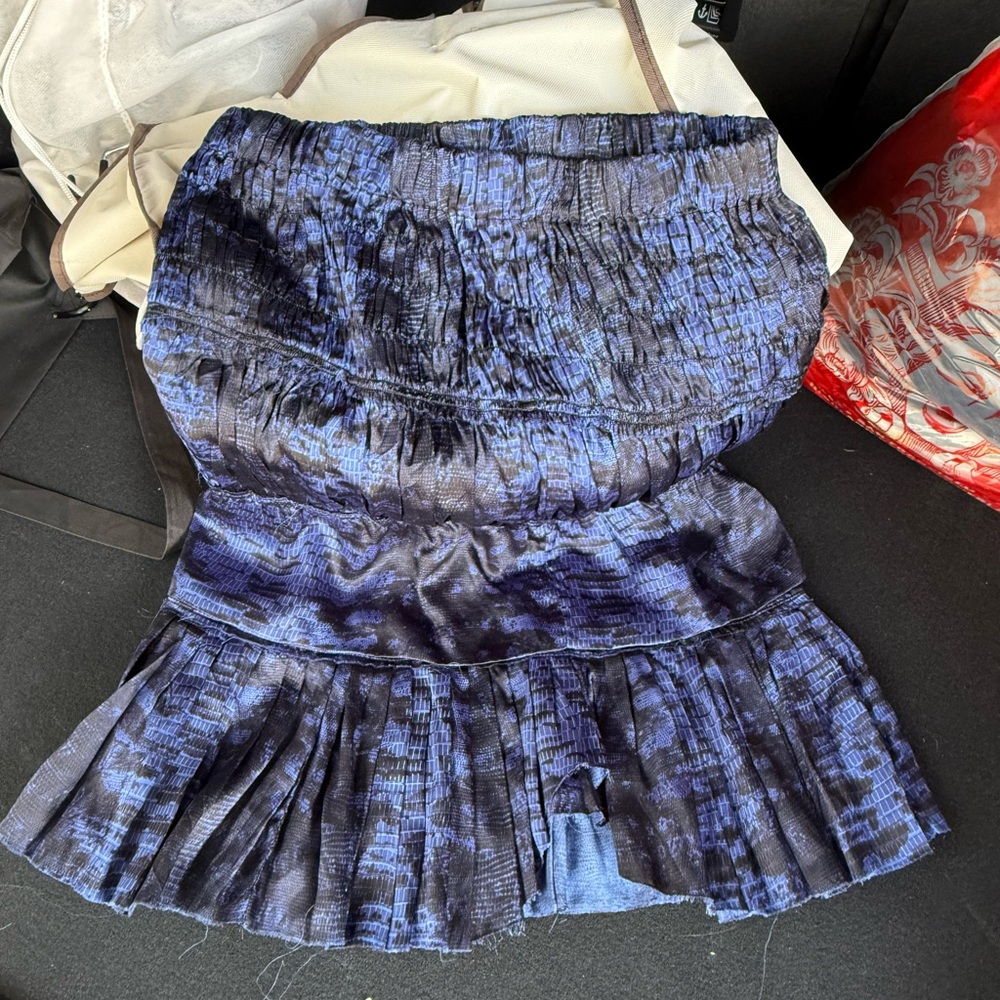 Isabel Marant Blue Silk Women's Skirt